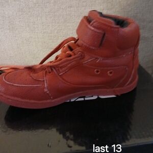 Kids Red High-Top Sneakers And Dezzy Brand